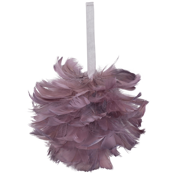 Northlight French Lilac Feathered Christmas Ball Ornament