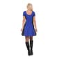 Womens White Mark Heather Faux Leather Fit &amp; Flare Dress - image 2