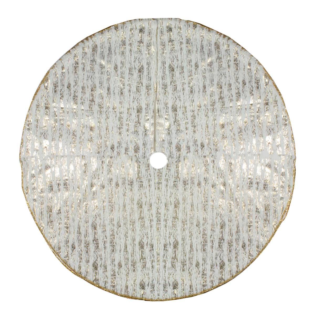 Northlight Seasonal 48in. Wood Grain Pattern Christmas Tree Skirt
