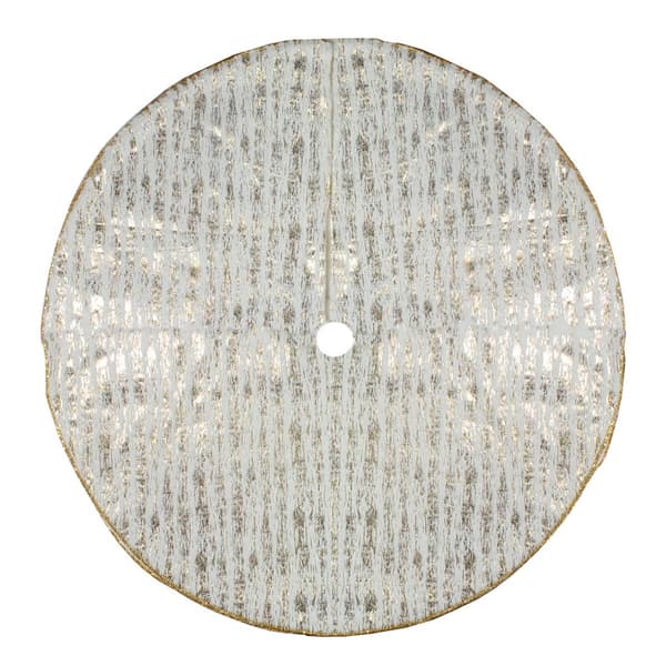 Northlight Seasonal 48in. Wood Grain Pattern Christmas Tree Skirt