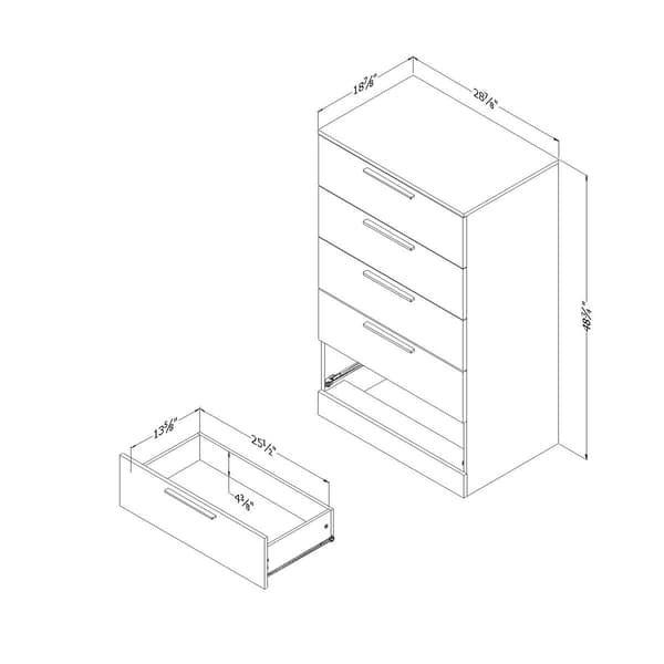 South Shore Step One Essential 5-Drawer Chest