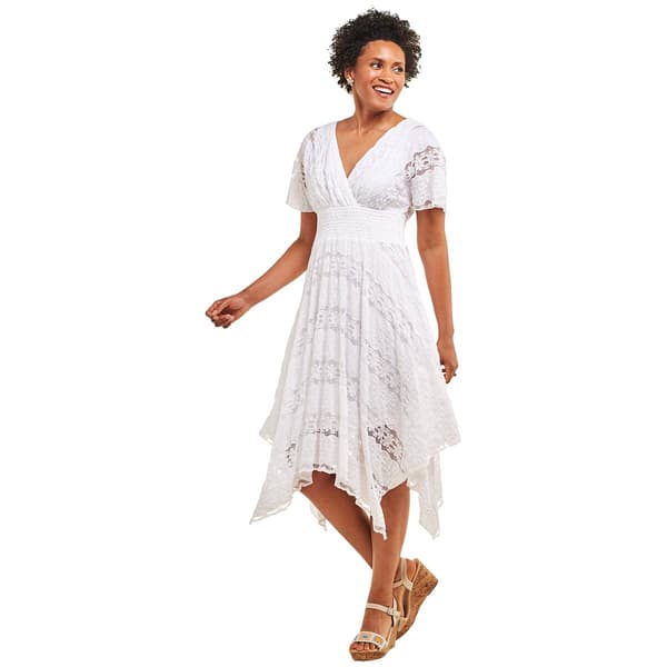 Womens Rabbit Rabbit Rabbit Short Sleeve Solid Fit & Flare Dress