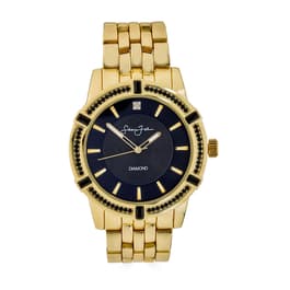 Mens Sean John Gold-Tone Genuine Diamond Watch - SJD0001GD