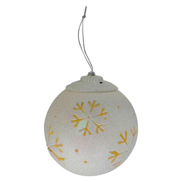 Northlight Seasonal 5in. LED Snowflake Christmas Ball Ornament