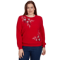 Petite Alfred Dunner Classics Floral Embroidered Sweatshirt - image 14