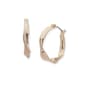 Nine West Gold-Tone Click Top Hoop Earrings - image 1