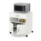 South Shore Axess Microwave Cart on Wheels - White - image 2