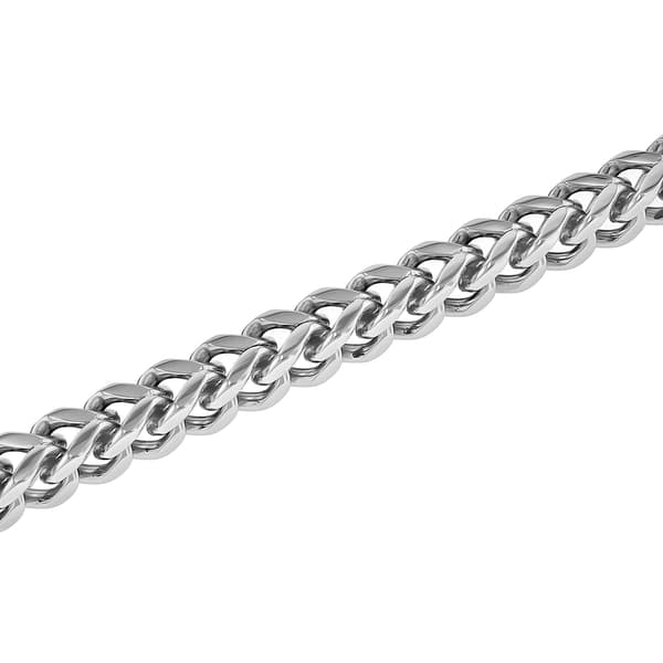 Mens Gentlemen's Classics™ Stainless Steel Franco Bracelet