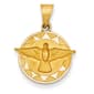 Unisex Gold Classics(tm) 14kt. Yellow Gold Holy Spirit Round Pendant - image 1