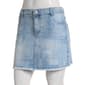 Juniors No Comment Mid-Rise Paisley Print Denim Skirt - image 1