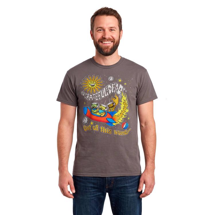 Young Mens Grateful Dead Out Of This World Graphic Tee