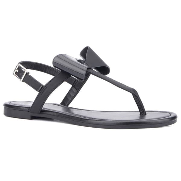 Womens New York & Company Abril Bow Flip Flops - image 