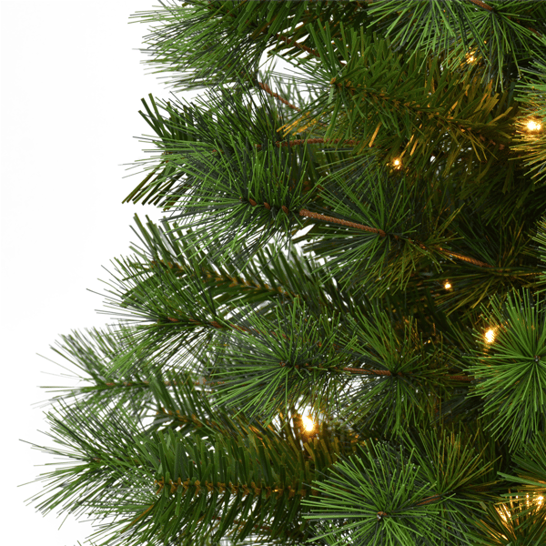 Puleo International Pre-Lit Potted Christmas Trees - Set of 2