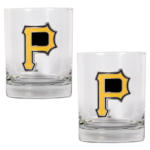 MLB Pittsburgh Pirates 2pc. Rocks Glass Set - image 