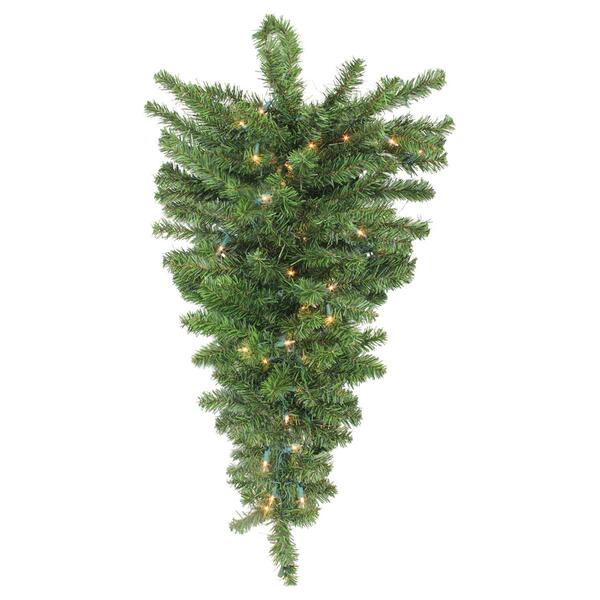 Northlight Seasonal 30in. Canadian Pine Teardrop Door Swag - image 