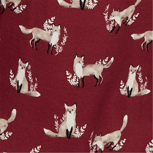 Womens Emaline Key Items 3/4 Sleeve All Over Fox Tee