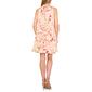 Womens Cece Sleeveless Floral Leaf Mock Neck Shift Dress - image 3