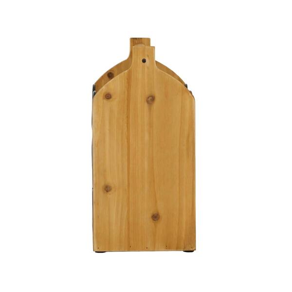 9th &amp; Pike® Wood and Metal Wine Holder