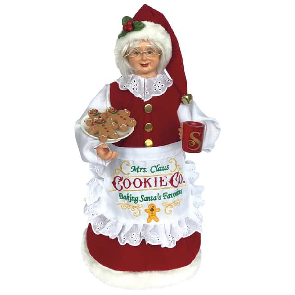 Santa''s Workshop 15in. Mrs. Claus Cookie Co. Figurine - image 