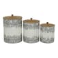 9th & Pike&#40;R&#41; Distressed Galvanized Textured Canisters - Set of 3 - image 1