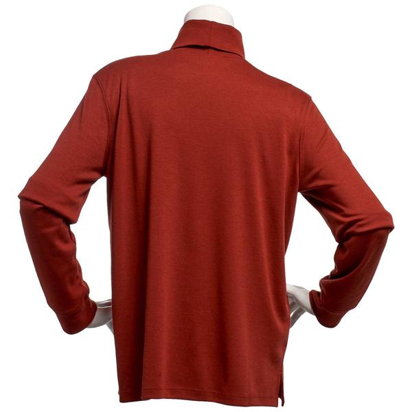 Womens Hasting & Smith Long Sleeve Solid Turtleneck Tee