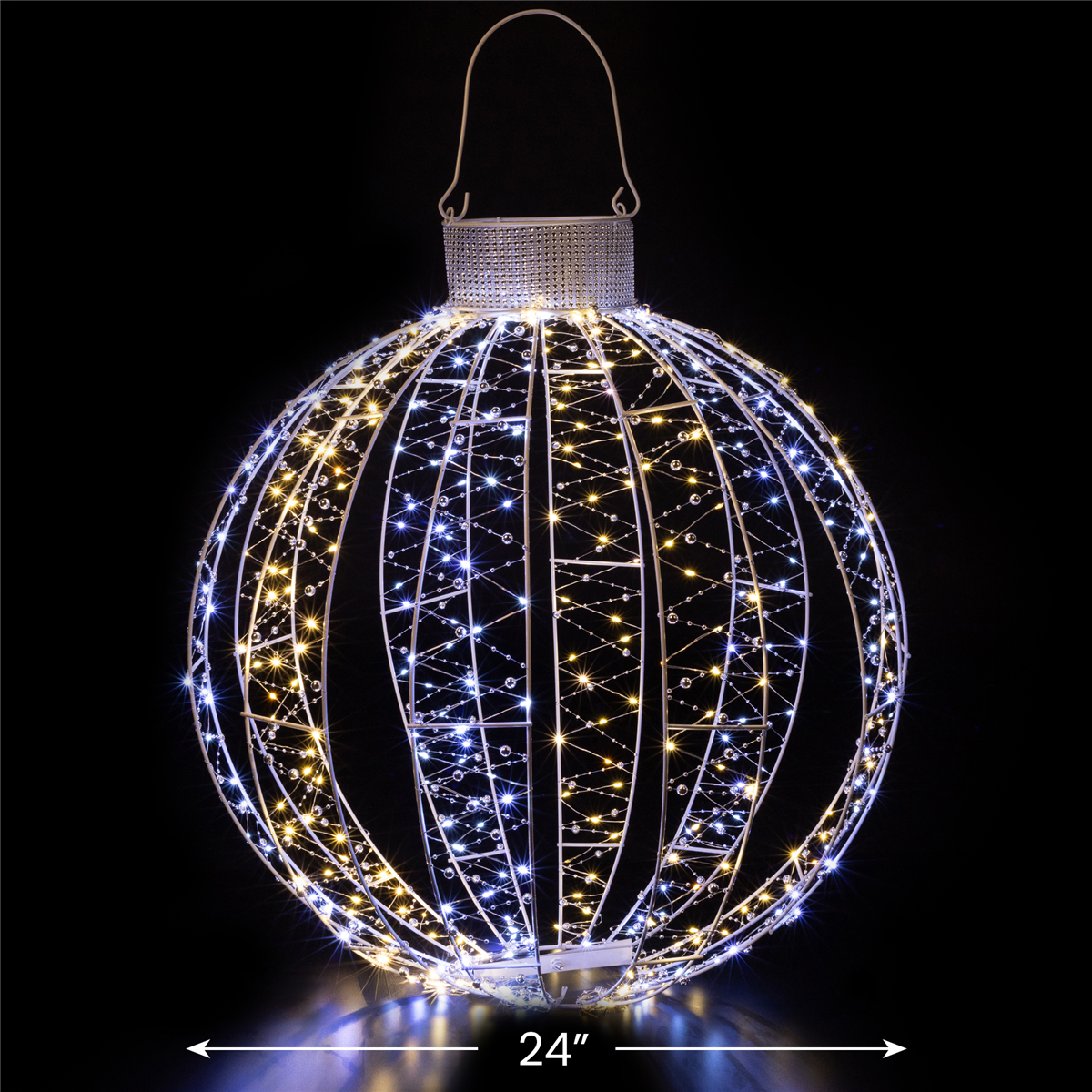 Northlight LED Warm & Cool White 3D Ornament Christmas Yard Décor