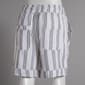 Womens Royalty 5in. Cuffed Stripe Shorts w/Pockets - Cream - image 2