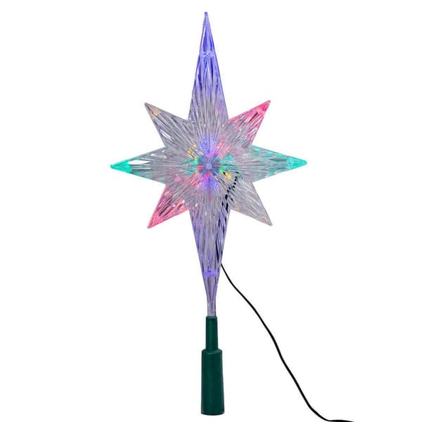 Kurt Adler Polar Star Treetop w/ LED Color-Changing Light