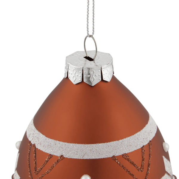 Northlight Glittered Snowflake Glass Finial Christmas Ornament