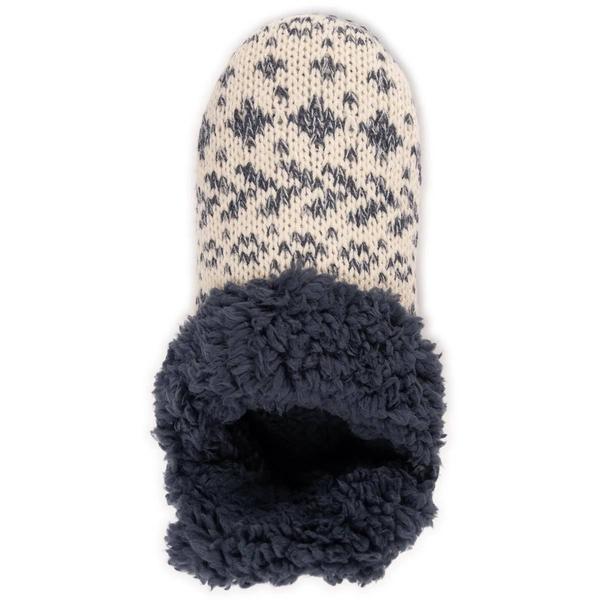 Womens MUK LUKS® Magdalena Slippers - Ivory/Denim