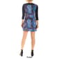 Womens 24/7 Comfort Apparel Abstract 3/4 Sleeve A-Line Dress - image 2
