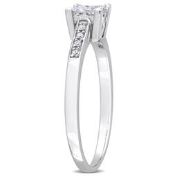 Diamond Classics™ 14kt. White Gold 1/4ctw. Diamond Quad Ring