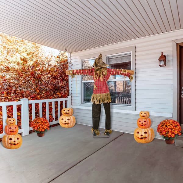 National Tree 76in. Animated Halloween Spooky Scarecrow
