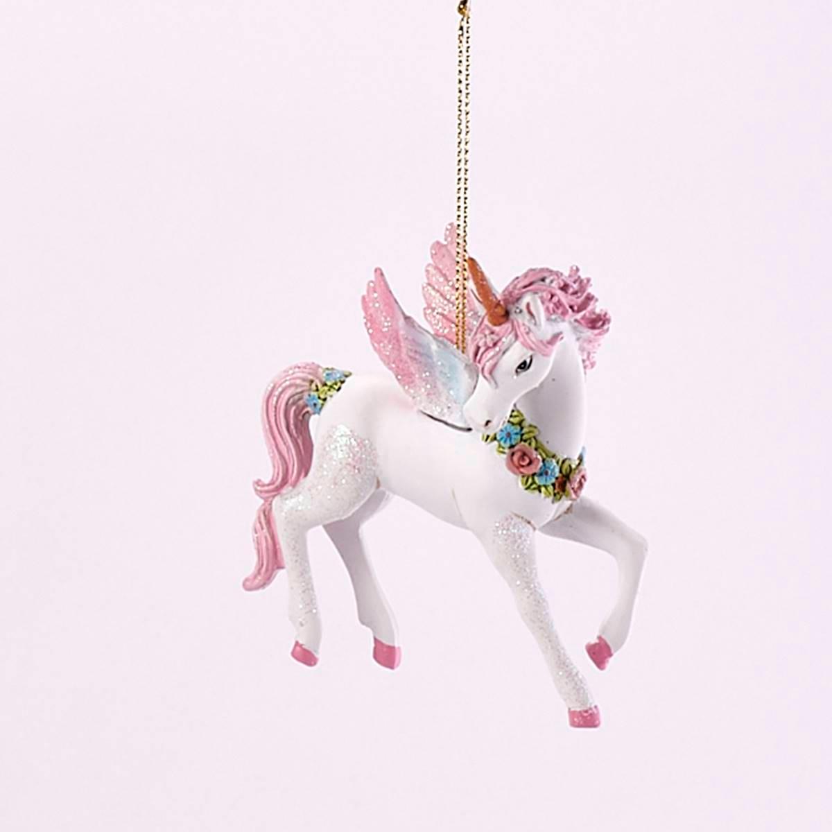 Polyresin Unicorn Ornament