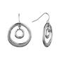 Roman Bella Uno Silver-Tone Orbital Earrings - image 1