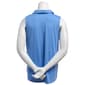 Plus Size Notations Sleeveless Solid Two Pocket Split Neck Blouse - image 3