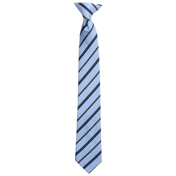 Boys Bill Blass Clip On Tie - Light Blue - image 