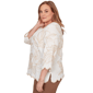 Plus Size Alfred Dunner Spice Market Scallop Edge Floral Blouse - image 4