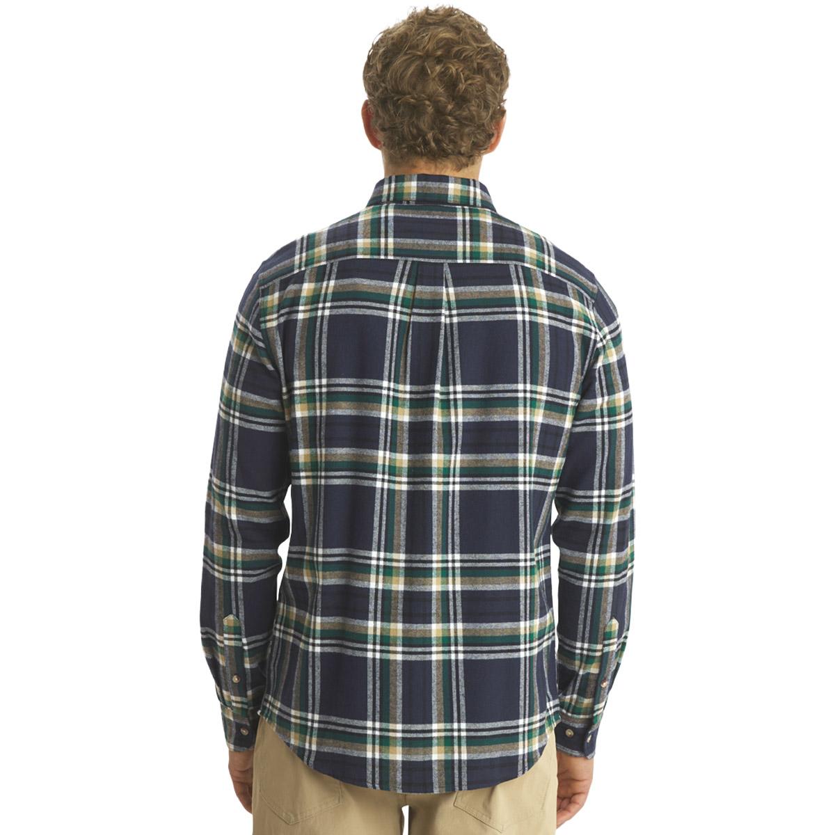 Mens Big & Tall LANDS'' END® Campside Flannel Shirt - Angel Blue