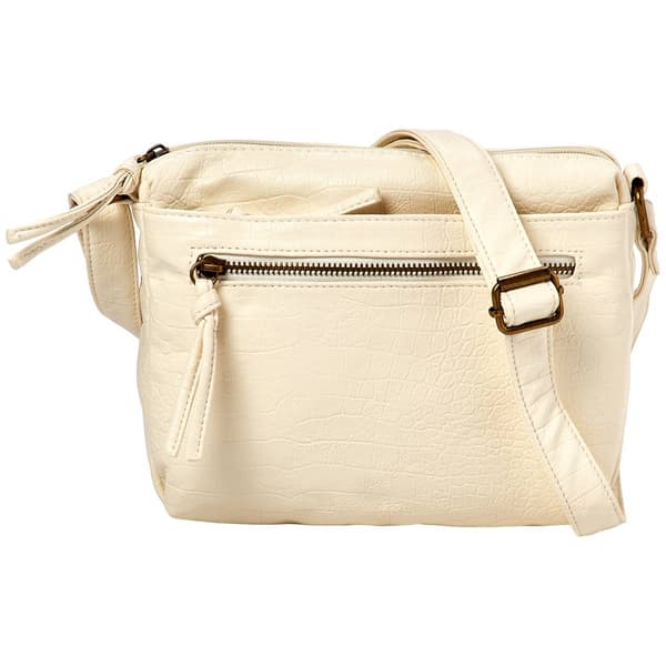 Bueno Waxy Croc Wash Crossbody - image 
