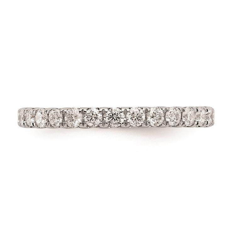 Pure Fire 14kt. White Gold Lab Grown Diamond Eternity Band
