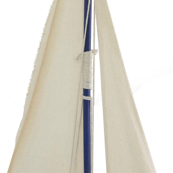 9th & Pike® Dark Blue Wood Coastal Sail Sculpture