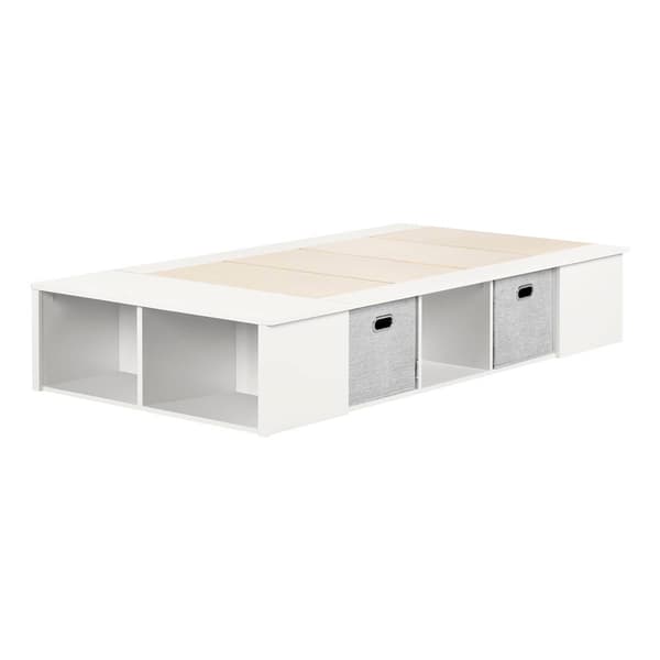 South Shore Flexible Platform Bed With Baskets - image 