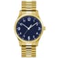 Mens Gold-Tone Matte Navy Blue Dial Watch - 50600G-07-J27 - image 1