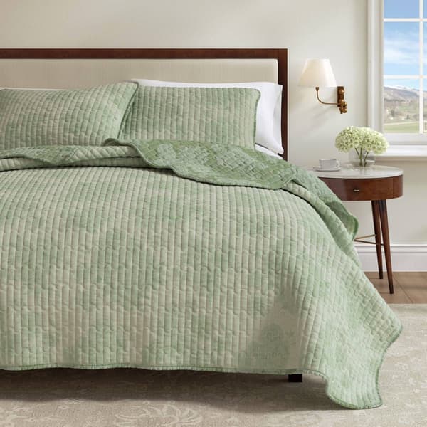 FreshFolds Corin 3pc. Reversible Floral Quilt Set - image 