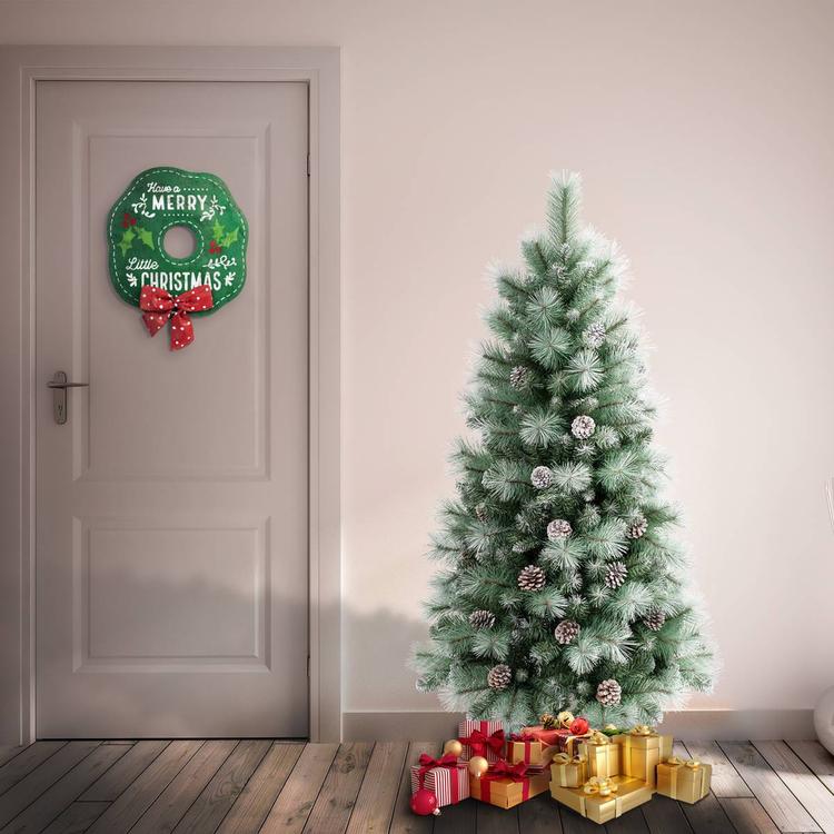 National Tree 4.5ft. Perry Hard Needle Snow Dusted Pine Tree