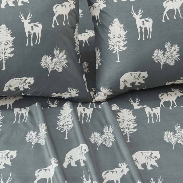 FreshFolds Mountain Ridge Forest Animal Microfiber Sheet Set