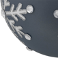 Northlight 2pk. Slate Blue Snowflakes Christmas Glass Ornaments - image 4