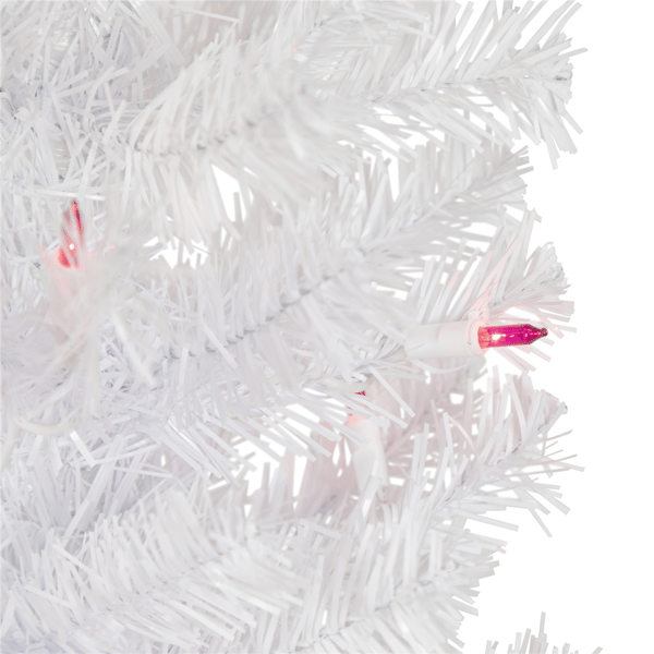 Northlight 4ft. Pre-Lit Slim Woodbury White Pine Christmas Tree