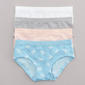 Girls (7-16) Rene Rofe(R) 4pk. Seamless Jacquard Underwear - Blue - image 1